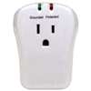 PowerZone OR802105 Surge Protector Power Strip, 125 V, 15 A, 1-Outlet, 900 J Energy, White