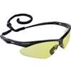 Jackson Safety 25659 Safety Glasses, Hard-Coated Lens, Polycarbonate Lens, Wraparound Frame, Nylon Frame, Black Frame