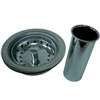 ProSource PMB-130 Sink Strainer, 4.4 in Dia, Chrome, For: Sink