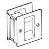 Schlage SC990B-619 Pocket Door Pull, 2-1/2 in W, 2-3/4 in H, Brass, Satin Nickel