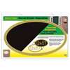 Hy-Ko AK-450 Address Plaque, 15-3/4 in L, 9 in W, Oval, Plastic, Black/Off-White