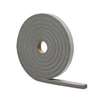 M-D 02253 Foam Tape, 3/8 in W, 17 ft L, 3/16 in Thick, PVC, Gray