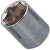 Vulcan MT6495329 Drive Socket, 3/4 in Socket, 3/8 in Drive, 6-Point, Chrome Vanadium Steel, Chrome