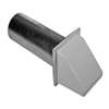 Builder's Best 110113 Dryer Vent Hood, 5-3/4 in W Hood, 4-1/2 in H Hood, 4 in Duct, Plastic Hood