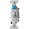 Eaton Wiring Devices CS115W Series Toggle Switch, White, 15 A, 120/277 V, Screw Terminal, Nylon Housing Material
