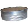 Imperial GV0736 Round End Cap, 7 in Dia, Galvanized Steel, Galvanized