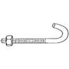 BOLT J-HOOK 3/8X5IN ZINC - Case of 10