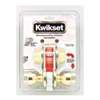 Kwikset 695T 3CP6ALRCSK6 Combination Lockset, Left, Right, Knob Handle, Tylo Design, Polished Brass, 3 Grade