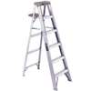 Louisville AS3010 Step Ladder, 10 ft H, Type IA Duty Rating, Aluminum, 300 lb, 9-Step, 170 in Max Reach