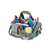 CLC Tool Works Series 1529 Center Tray Tool Bag, 9 in W, 9 in D, 16 in H, 17-Pocket, Polyester