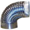ELBOW PIPE 90DEG 30GA 6IN GLV - Case of 8