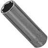 Vulcan MT6487807 Drive Socket, 9 mm Socket, 1/4 in Drive, 6-Point, Chrome Vanadium Steel, Chrome