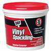 DAP 12132 Vinyl Spackling, Latex, Oil Base, White, 1 qt Tub