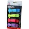 Chef Craft 21091 Magnetic Memo Clip Set, 3-1/2 in W, Blue/Green/Purple/Red