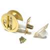 Johnson Hardware 15213PK1 Pocket Door Lock, US3 Brass, 2-3/8 in Backset