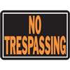 SIGN NO TRESPASSING 10X14 ALUM - Case of 12