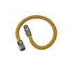BrassCraft ProCoat Series CSSD54-24P Gas Connector, 24 in L, 1/2 x 1/2 in, Stainless Steel, -40 to 150 Temperature