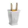 Eaton Wiring Devices SA540W Electrical Plug, Polarized, Spring Action, 21/64 in, 2-Pole, 15 A, 125 V, NEMA: NEMA 1-15