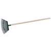 Flexrake 1W Lawn Rake, Steel Tine, 25-Tine, Wood Handle, 48 in L Handle
