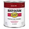 Stops Rust 7765502 Enamel Paint, Oil Base, Gloss Sheen, Regal Red, 1 qt, Can, 50 to 90 sq-ft/qt Coverage Area