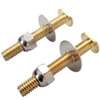 ProSource PMB-480 Bolt Set, Steel, Brass, For: Use to Attach Toilet to Flange