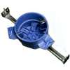 Carlon BH525HP Ceiling Box, Threaded Mounting, 4 in W, 4 in D, 3 in H, 1-Gang, Polycarbonate, Blue