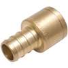 SharkBite UC600LFA Hose to Pipe Adapter, 1/2 in, PEX Barb x Female Sweat, PEX-A, PEX-B, DZR Brass, 200 psi Pressure