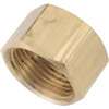 Anderson Metals 730081-04 Tube Cap, 1/4 in, Compression, Brass