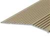 Frost King H1591FB3 Carpet Bar, 3 ft L, 2 in W, Fluted Surface, Aluminum, Gold, Satin