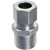 Plumb Pak PP72PCLF Straight Adapter, 3/8 in, FIP x Compression, Brass, Chrome-Plated