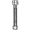 Plumb Pak EZ Series PP23838 Toilet Supply Tube, 1/2 in Inlet, FIP Inlet, 7/8 in Outlet, Ballcock Outlet, 20 in L