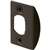 Defender Security E 2516 Door Strike Plate, 2-1/4 in L, 1-7/16 in W, Steel, Bronze