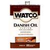 WATCO A65741 Danish Oil, 577 to 689 sq-ft/gal Coverage Area, Natural, Liquid, 1 qt Can