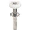 Prime-Line N 6544 Door Roller, 7/8 in Dia Roller, 1/4 in W Roller, Nylon/Steel, Silver, 1-Roller, 50 lb, Top
