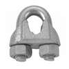 Campbell T7670449 Wire Rope Clip, 5/16 in Opening, Malleable Iron, Electro-Galvanized