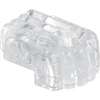 Prime-Line U9003 Mirror Clip, For: 1/4 in Thick Glass, Acrylic, Clear, 6/PK