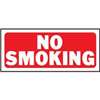 FENCE SIGN RECT NO SMOKING WHT - Case of 5