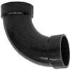 Canplas 102278BC Pipe Elbow, 3 in, Hub, 90 deg Angle, ABS, Black, SCH 40 Schedule