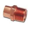 Nibco 604 Series W01290D Pipe Adapter, 1-1/2 in, Sweat x MPT, Copper, 408 psi Pressure