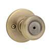 Kwikset 300T 5 CP RCL RCS Privacy Lockset, Antique Brass, Reversible Hand, For: Bedroom and Bathroom Doors