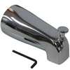 ProSource 26629 Bathtub Spout, 5-3/8 in L, 1/2 in Connection, Zinc, Chrome Plated