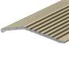 Frost King H591FB/3 Carpet Bar, 3 ft L, 1-3/8 in W, Fluted Surface, Aluminum, Gold, Satin