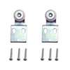 Prime-Line N 6516 Roller Assembly, 3/4 in Dia Roller, 1/4 in W Roller, Steel, Silver, 1-Roller, 60 lb, Side