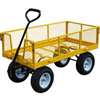 Landscapers Select TC4205EG Garden Cart, 1200 lb, Steel Deck, 4-Wheel, 13 in Wheel, Pneumatic Wheel, Pull Handle