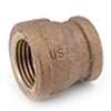 Anderson Metals 738119-2016 Reducing Pipe Coupling, 1-1/4 x 1 in, FIPT, Brass, 200 psi Pressure