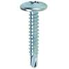 Teks 21536 Lath Screw, #8 Thread, Truss Head, Phillips Drive, Drill Point, Steel, Zinc, 120 PK