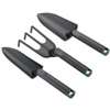 Landscapers Select GT922ABC Hand Gardening Tool Set, Plastic, Black, Black, 3-Piece