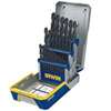 Irwin 3018004 Drill Bit Set, Heavy-Duty, 29-Piece, HSS, Black Oxide