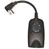 Woods 2001 Mechanical Timer, 8.3 A, 120 V, 1 W, 24 hr Time Setting, Black