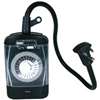 PowerZone TNO24111 Electromechanical Timer, 15 A, 125 V, 1875 W, 2-Outlet, 24 hr Time Setting, Black